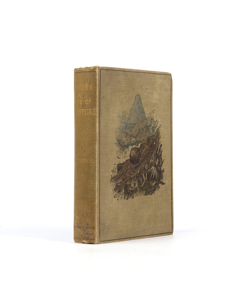1887 issue of Episodes in a Life of Adventure by Laurence Oliphant, a charming narrative of travela round the world.