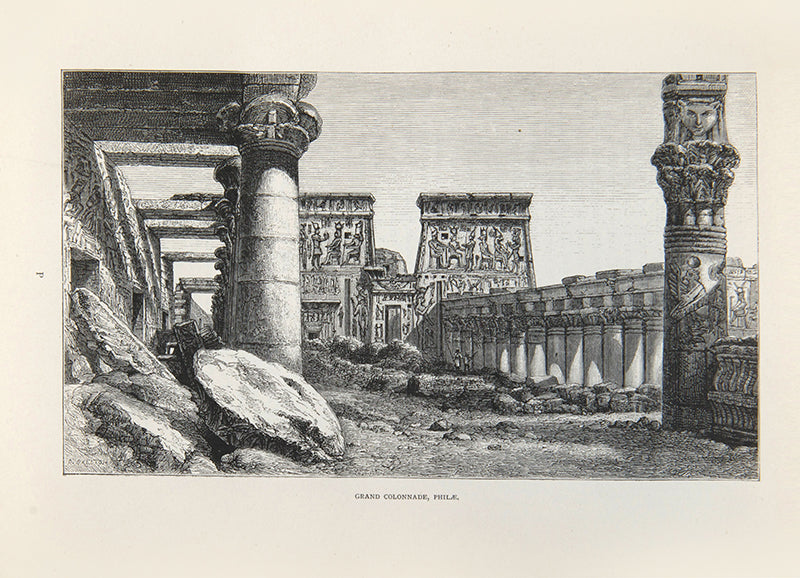 Revised second edition of A Thousand Miles Up the Nile by Amelia Edwards, a fine copy of one of the first general surveys of Egypt's ruins.