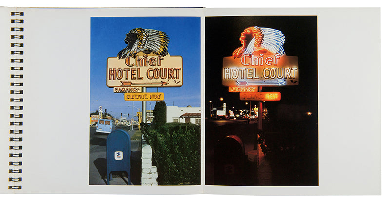 In the mid-1970s, Toon Michiels, a Dutch graphic designer and photographer, made a series of road trips across the United States, during which he became increasingly drawn to the neon signs outside motels and restaurants along the highways. 