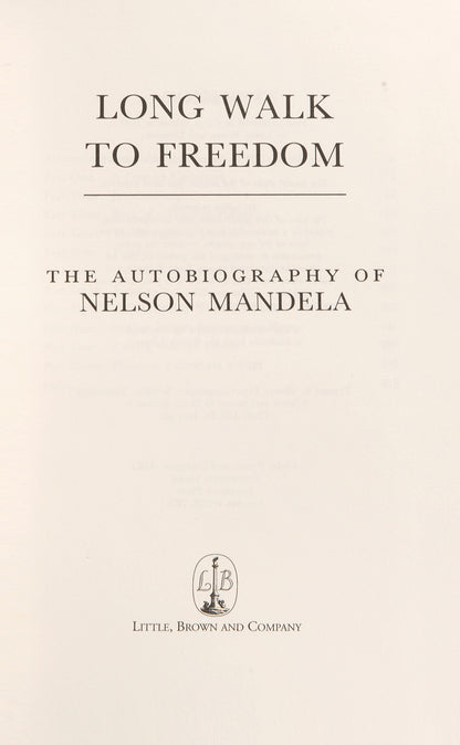 A limited, first UK edition of probably the most important autobiography of the late 20th century, from the legendary Nelson Mandela. Signed by the author.