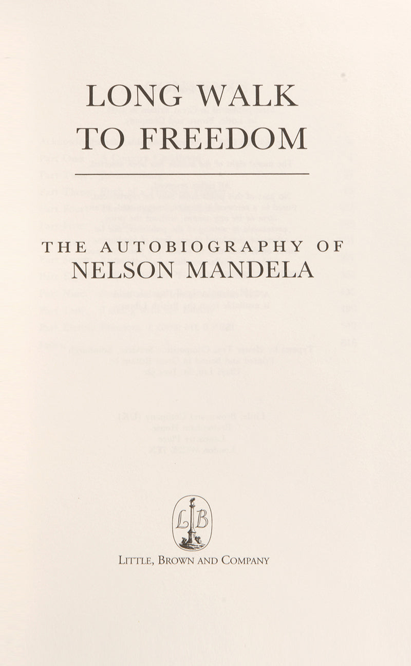 A limited, first UK edition of probably the most important autobiography of the late 20th century, from the legendary Nelson Mandela. Signed by the author.
