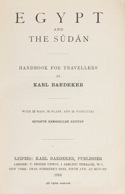 Last edition of this classic Baedeker