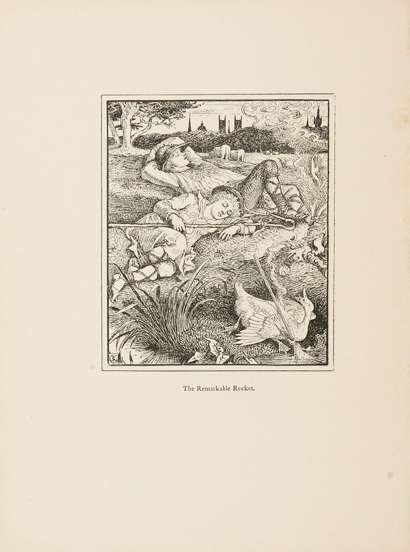 The Happy Prince comprises five children's stories by Oscar Wilde, first edition illusttrated and embellished by Walter Crane and Jacomb Hood, 1888
