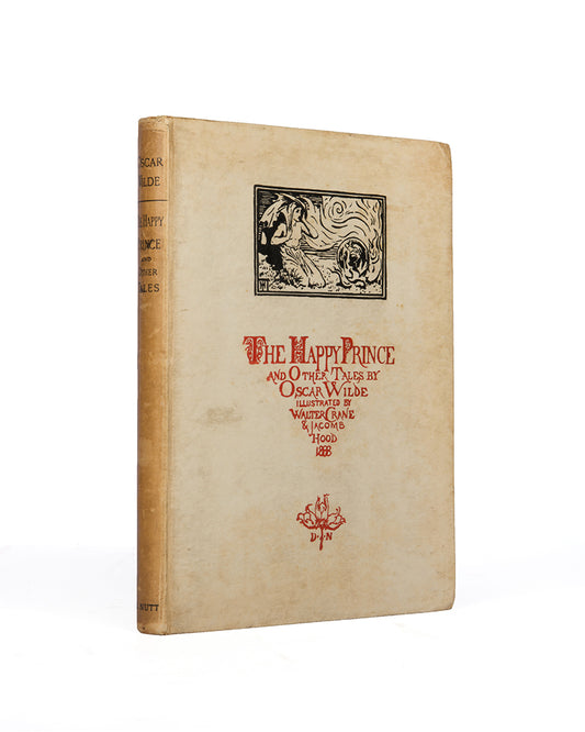 The Happy Prince comprises five children's stories by Oscar Wilde, first edition illusttrated and embellished by Walter Crane and Jacomb Hood, 1888
