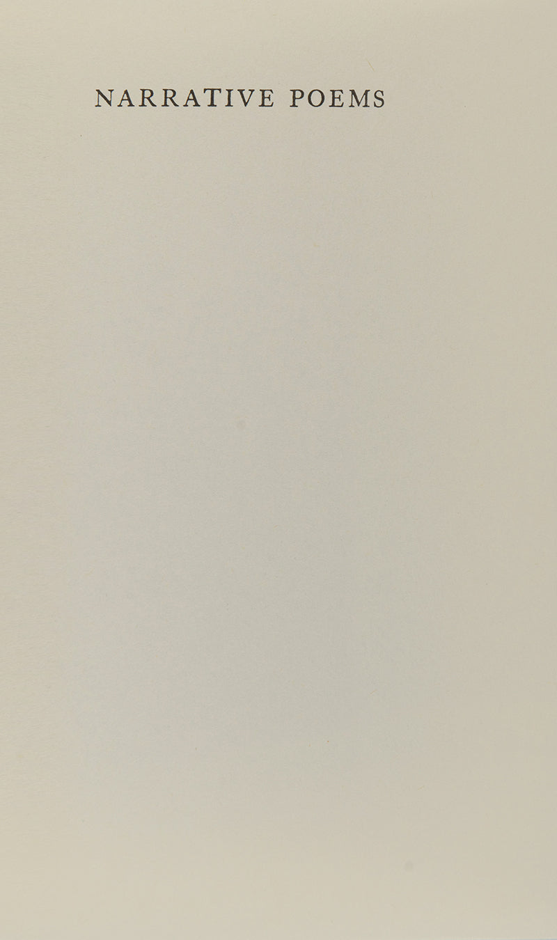A curious misprint of the first US edition of C.S. Lewis' Narrative Poems