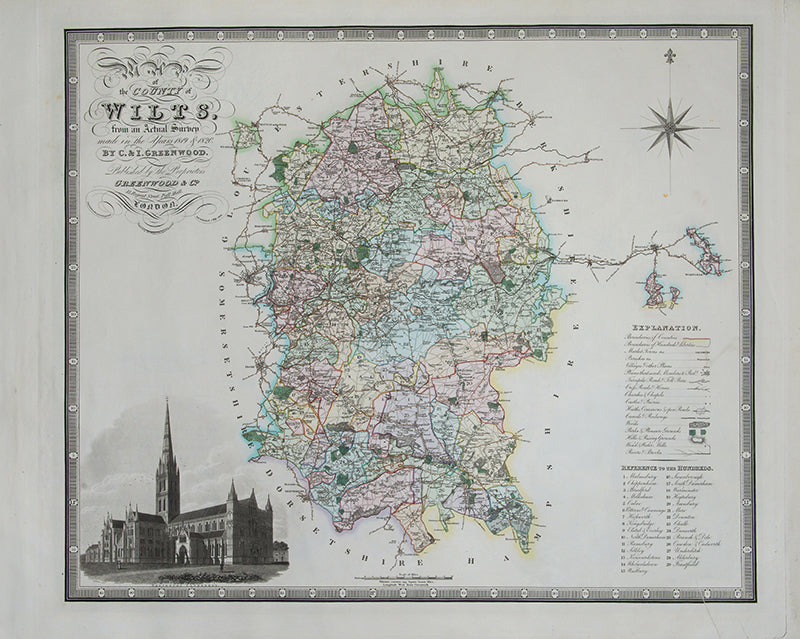 Map of the County of Wilts,