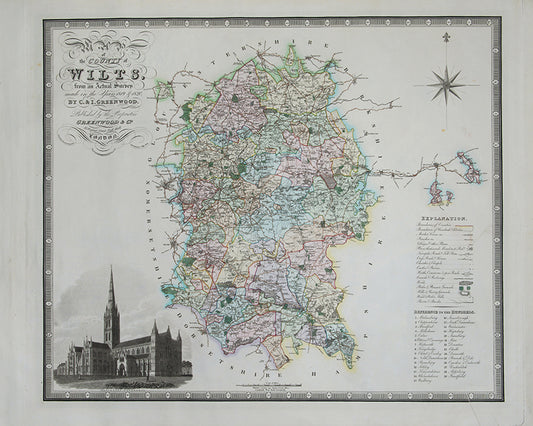Map of the County of Wilts,