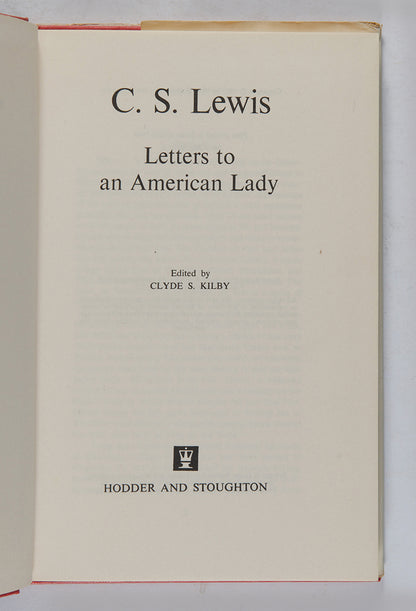 Letters to an American Lady by C.S. Lewis is a collection of over 100 letters that the prolific author and lay theologian wrote to an American woman from 1950 until his death in 1963