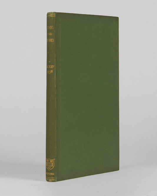 A scarce collection of essays and studies by members of the English Association featuring the Fifteenth Century Heroic Line by C.S. Lewis