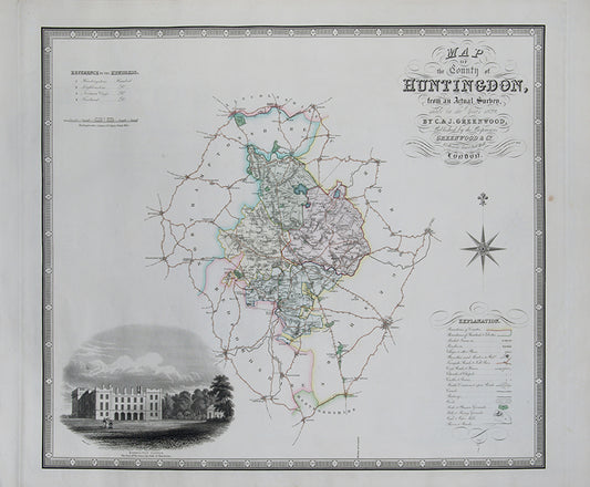 Map of the County of Huntingdon,