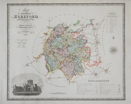 Map of the County of Hereford,