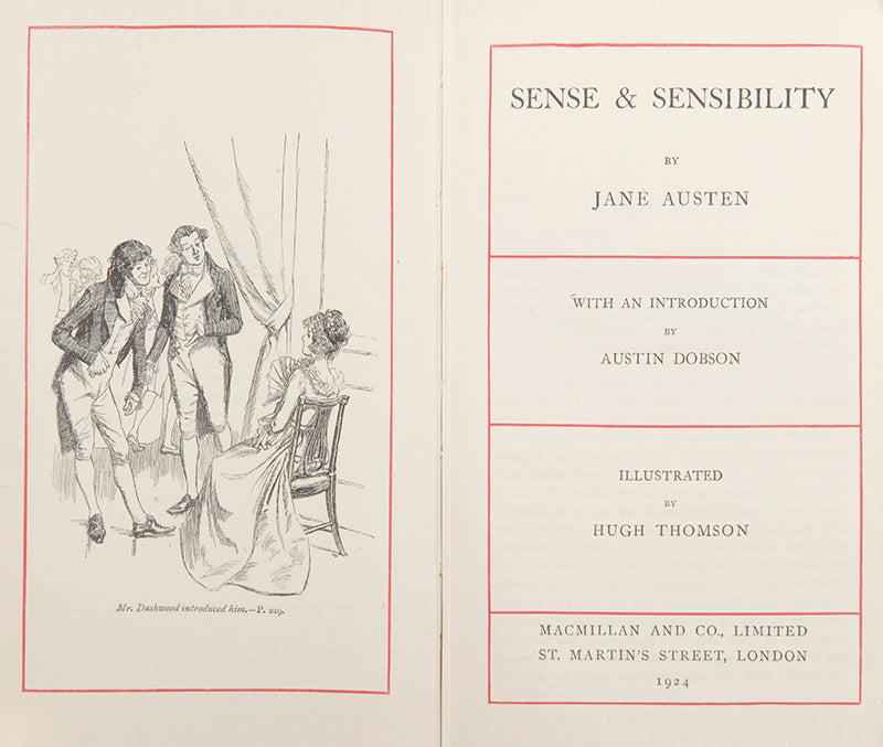 An attractive set of Jane Austen's novels.