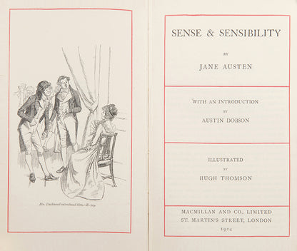 An attractive set of Jane Austen's novels.