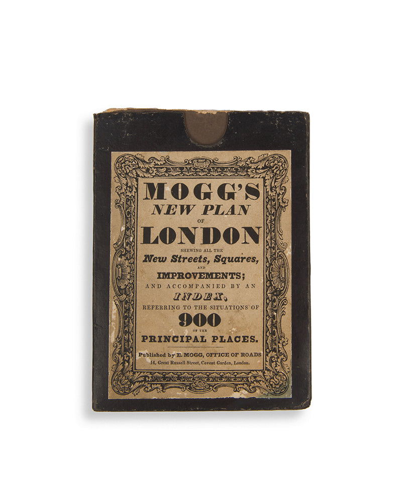 First edition of Mogg's New Plan of London, a lovley map of London form 1835.