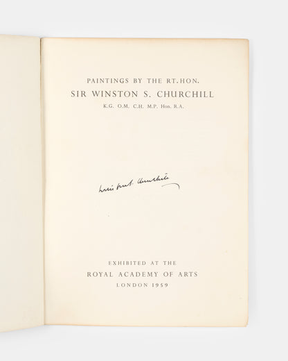 A signed, illustrated copy of the Paintings by the Rt. Hon. Sir Winston Churchill.
