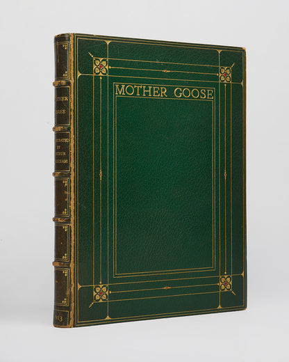 A beautifully illustrated edition of Charles Perrault's Mother Goose Old Nursery Rhymes, illustrated and signed by Arthur Rackham, the deluxe issue with 13 colour illustrations