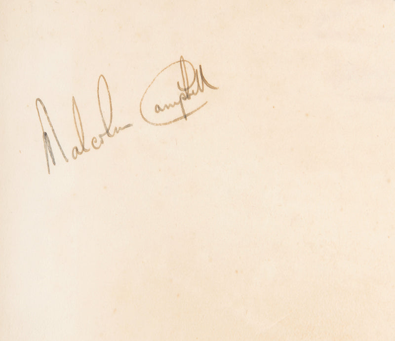 A first edition copy of Sir Henry Segrave's biography, signed by both the authors. 