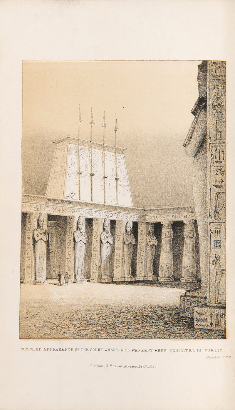 First edition of Wilkinson's Manners and Customs of the Ancient Egyptians, a classic work of Egyptology in a fine contemporary signed binding.