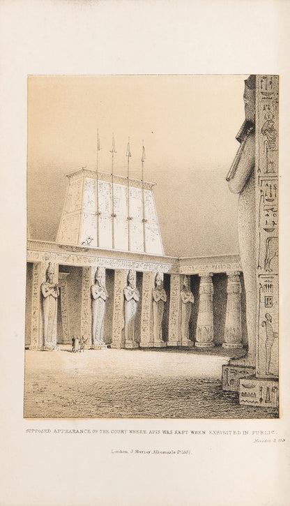 First edition of Wilkinson's Manners and Customs of the Ancient Egyptians, a classic work of Egyptology in a fine contemporary signed binding.