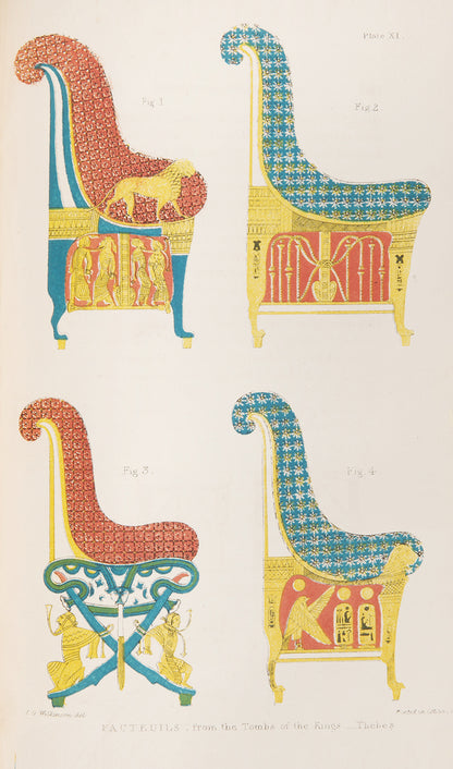 First edition of Wilkinson's Manners and Customs of the Ancient Egyptians, a classic work of Egyptology in a fine contemporary signed binding.