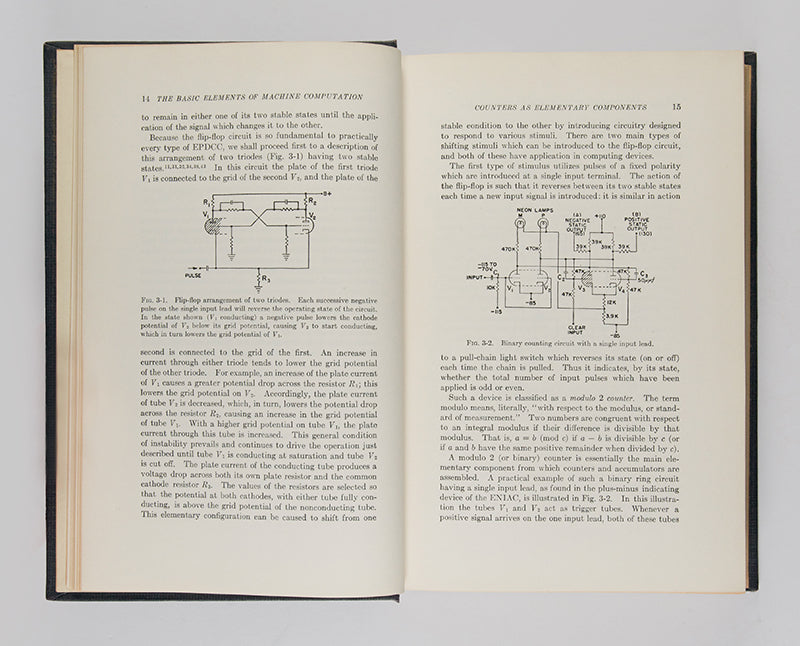 First edition of the first book on how to build a computer, High-Speed Computing Devices by C.B. Tompkins of Engineering Research Associates.