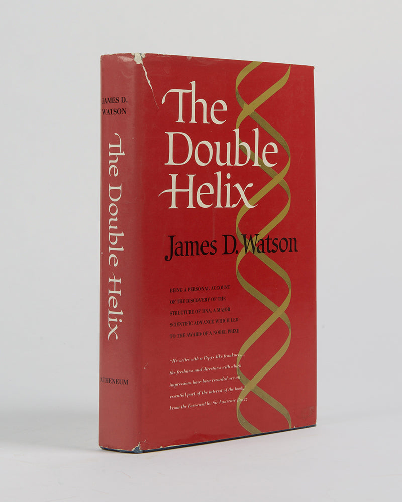 A first edition, seventh printing of James Watson's The Double Helix, signed by the author. 