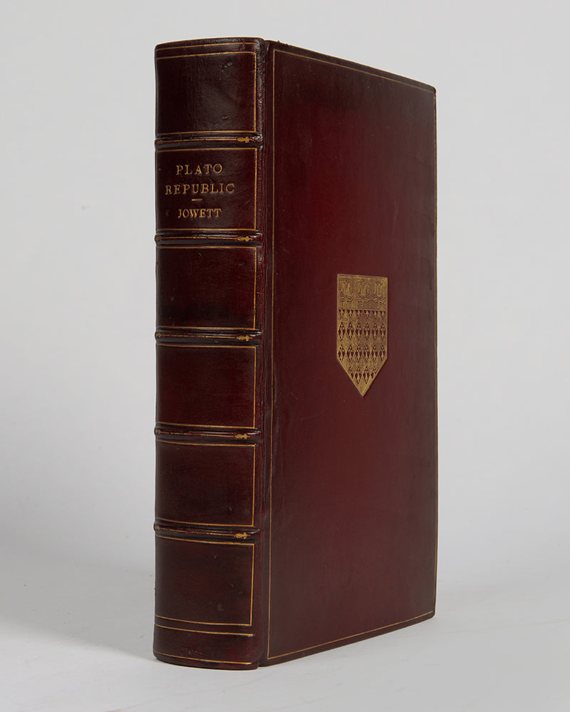 A handsome copy of the third edition of Jowett's translation of Plato's Republic with provenance for the artist Delmar Banner