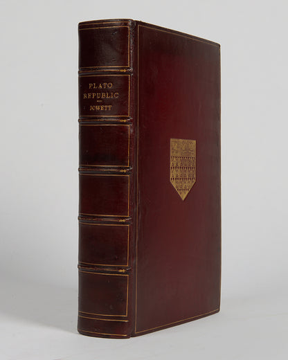 A handsome copy of the third edition of Jowett's translation of Plato's Republic with provenance for the artist Delmar Banner
