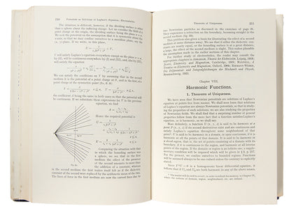 Fourth printing, an exceptional copy of Foundations of Potential Theory by Oliver Dimon Kellog, in a beautiful example of the dust jacket.