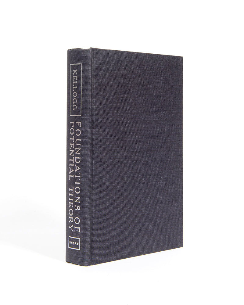 Fourth printing, an exceptional copy of Foundations of Potential Theory by Oliver Dimon Kellog, in a beautiful example of the dust jacket.