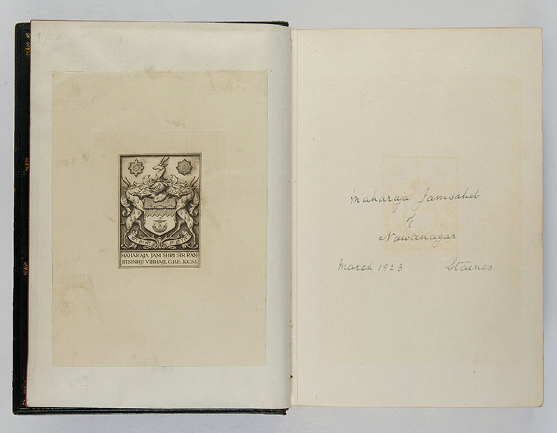 A specially bound copy by Sangorski & Sutcliffe of this book on Cleopatra for Colonel Kumar Sri Sir Ranjitsinhji Vibhaji II, with his bookplates and ownership inscription.