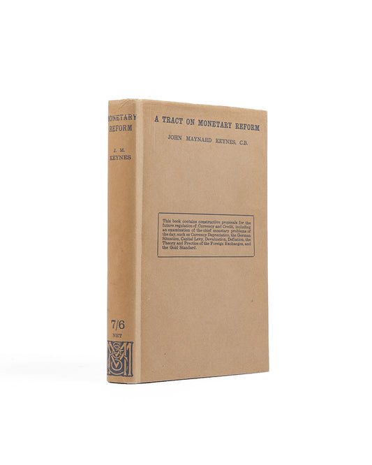 A near-fine example of the second printing of Keyne's Tract on Monetary Reform, an important successor to his Economic Consequences of the Peace