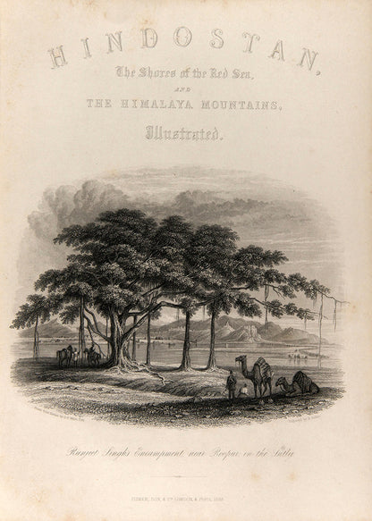 A lovely copy of Emma Robert's Hindostan, copiously illustrated work depicting India and the Himalayas. 