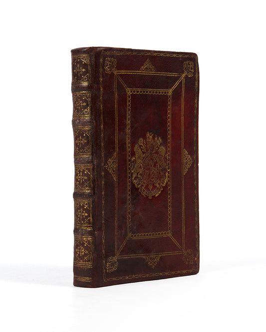 A manuscript copy of the Standing Orders of the House of Lords, in contemporary red morocco emblazoned in gilt with the Royal Arms