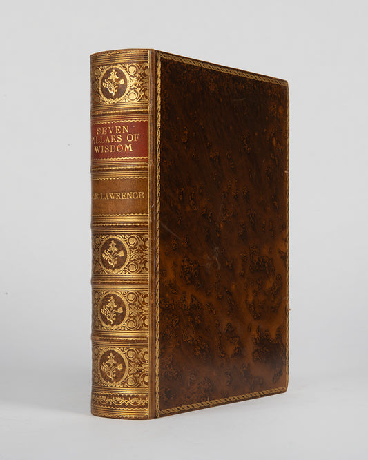 A handsome copy of the first trade edition of T.E. Lawrence's classic memoir, Seven Pillars of Wisdom, in full tree calf gilt by Riviere & Son