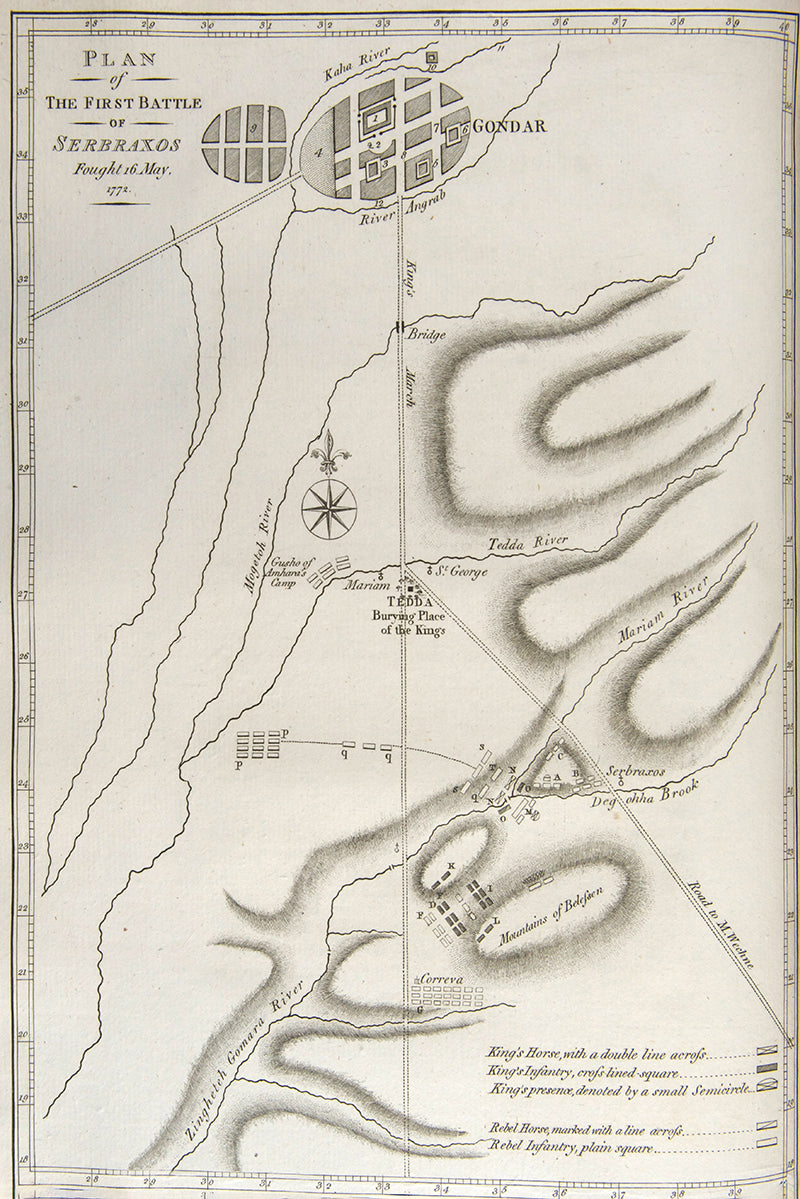 First edition of James Bruce's Travels to Discover the Source of the Nile, a fine set with remarkably clean and bright plates.