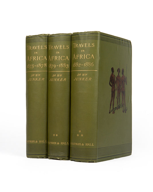 First edition of Dr Wilhelm Junker's Travels in Africa, a scarce classic on Central African exploration to the Congo.