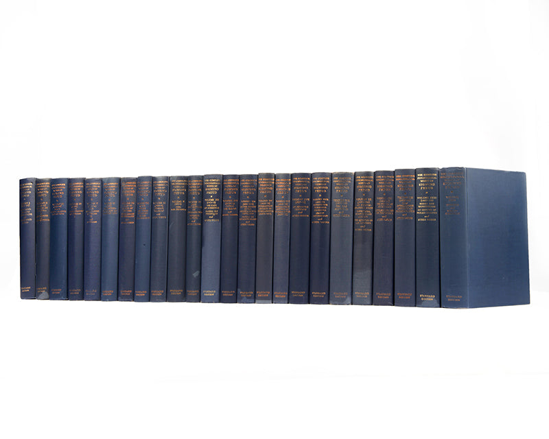 The Complete Psychological Works in Egliohs translation of Sigmund Freud, published by the Hogarth press, all but six of the volumes are first editions, first impressions