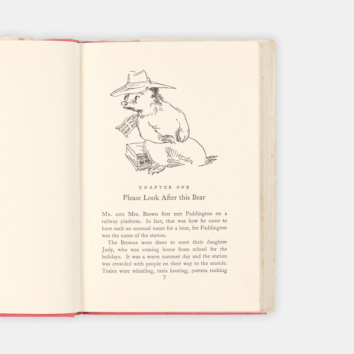 The debut of Paddington Bear a certain bear from Peru with a penchant for marmalade sandwiches, by Michael Bond; a very good first edition in the dust-jacket