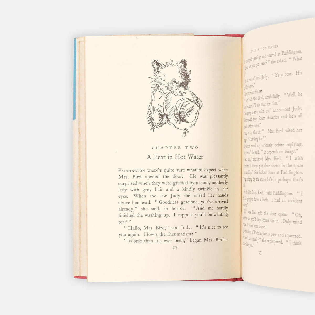 The debut of Paddington Bear a certain bear from Peru with a penchant for marmalade sandwiches, by Michael Bond; a very good first edition in the dust-jacket