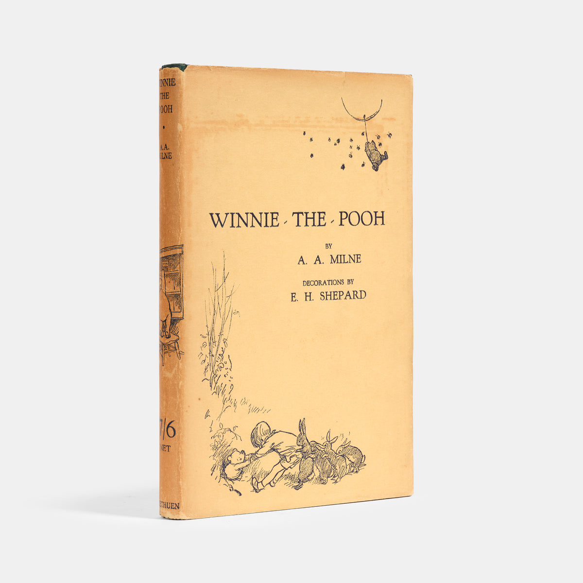 'How lucky am I to have something that makes saying goodbye so hard' a lovely copy of this perennial children's classic by A A Milne and illustrated by E H Shepard
