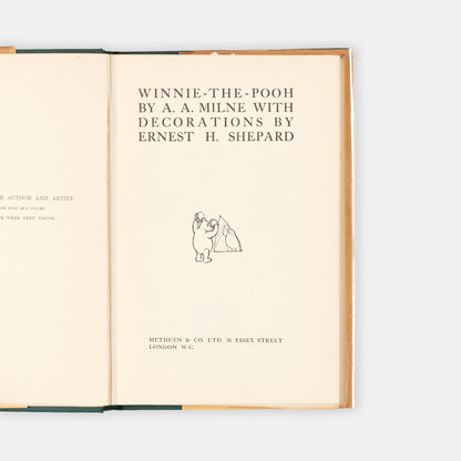 'How lucky am I to have something that makes saying goodbye so hard' a lovely copy of this perennial children's classic by A A Milne and illustrated by E H Shepard