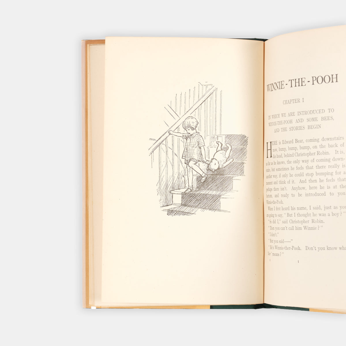'How lucky am I to have something that makes saying goodbye so hard' a lovely copy of this perennial children's classic by A A Milne and illustrated by E H Shepard