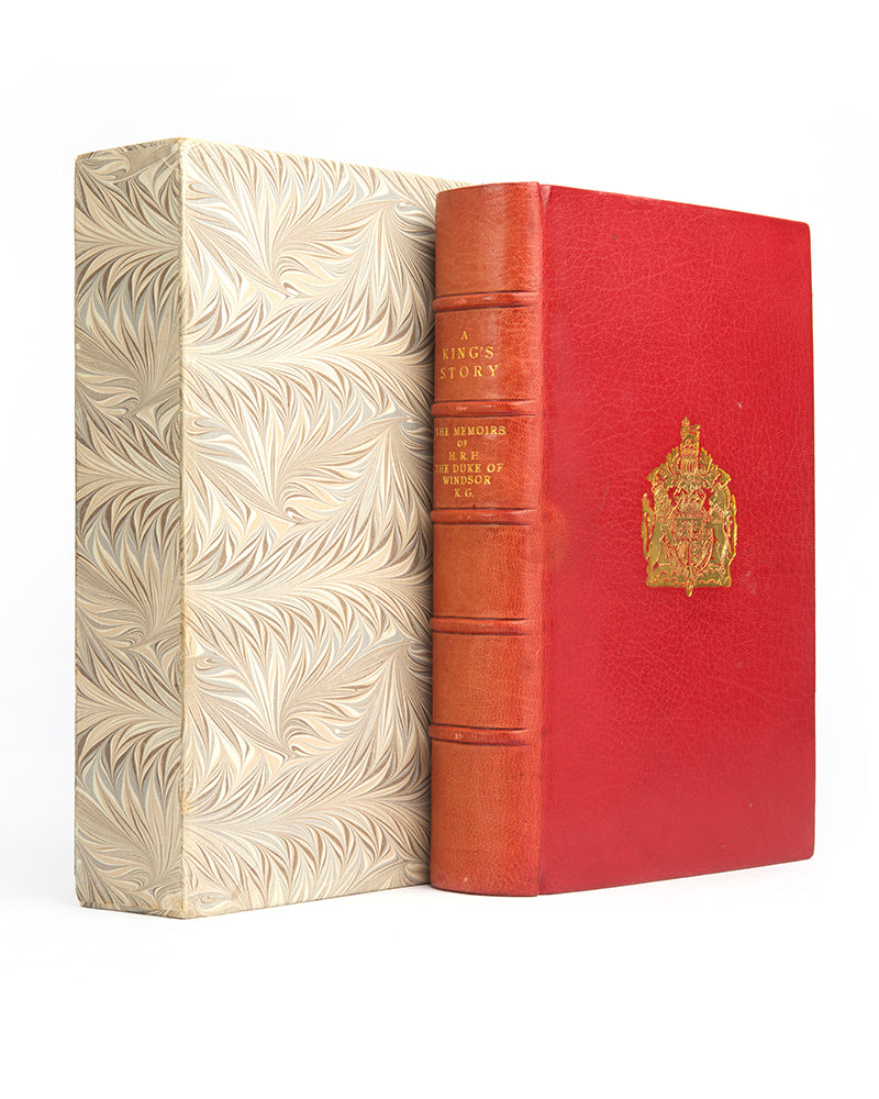 A fine limited edition of A King's Story, one of 270 copies signed by Edward Duke of Windsor; in aSangorski and Sutcliffe binding, slip-case, London, 1951