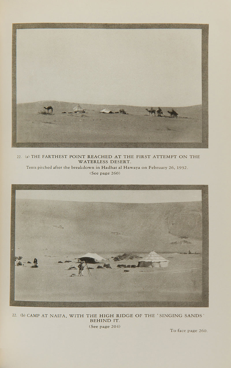 First edition of The Empty Quarter by Harry St. John Philby, charmingly bound.