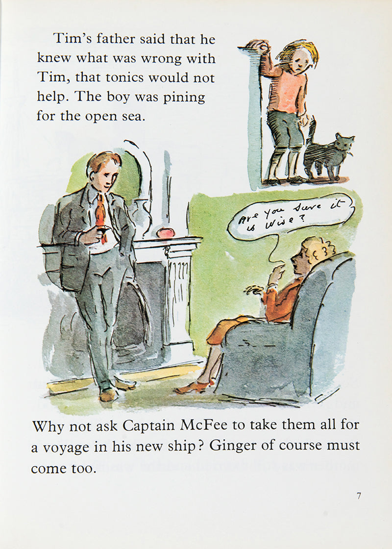 A near fine copy of Ship's Cook Ginger by Edward Ardizzone.