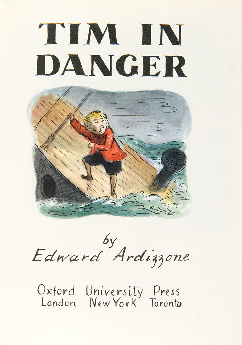 A first edition of Tim in Danger by Edward Ardizzone.