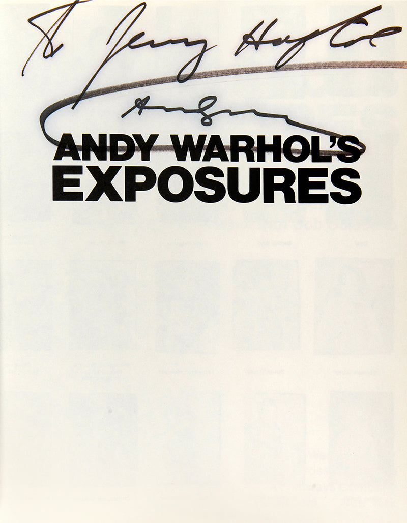 Andy Warhol's Exposures features his photographs and profiles of many of his famous friends including Liza Minnelli, Steve Rubell, Bianca Jagger, Halston, André Leon Talley, and Diana Vreeland.