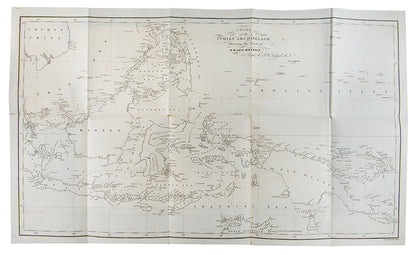 The author's copy, with his bookplate, of A Visit to the Indian Archipelago by Henry Keppel, an important explorer of Borneo, Philippenes and South China Sea.