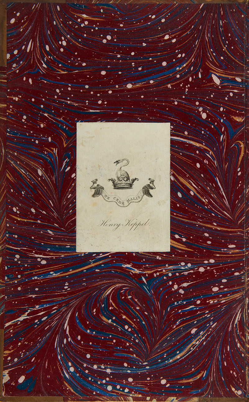 The author's copy, with his bookplate, of A Visit to the Indian Archipelago by Henry Keppel, an important explorer of Borneo, Philippenes and South China Sea.